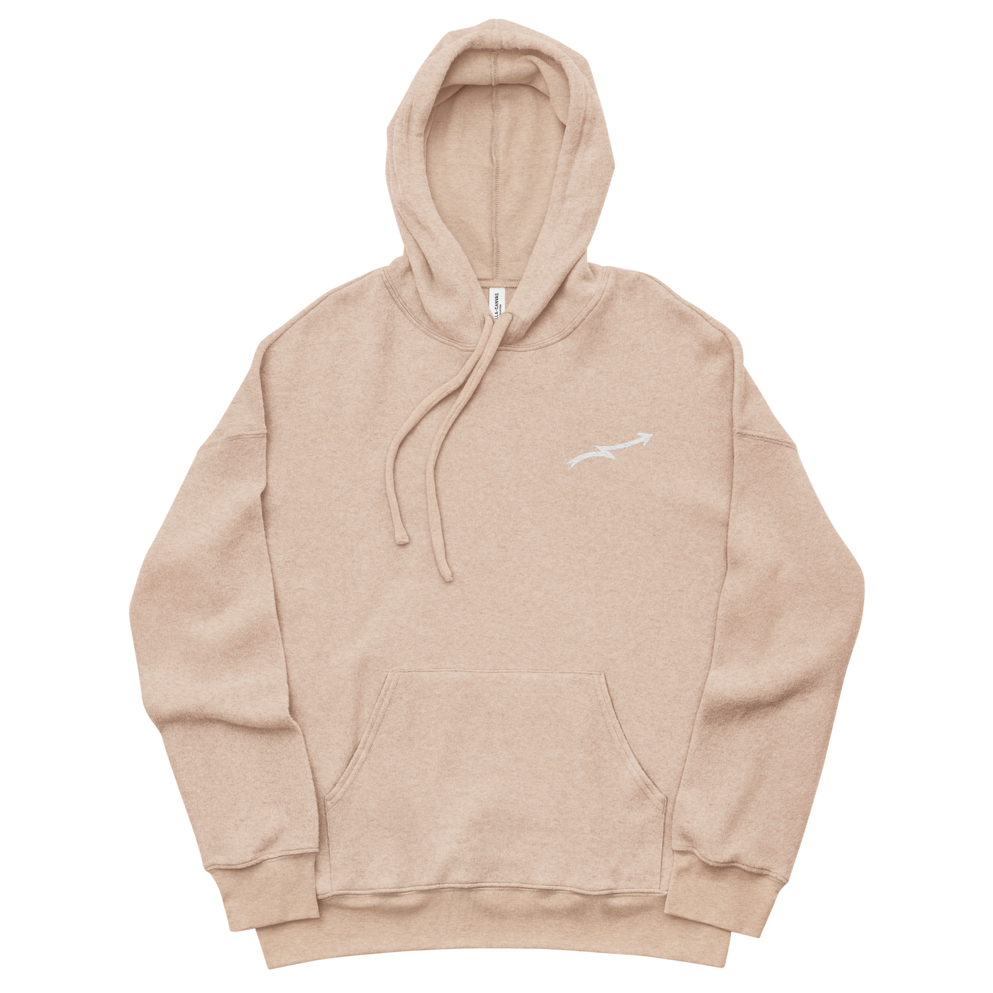 Unisex sueded fleece hoodie