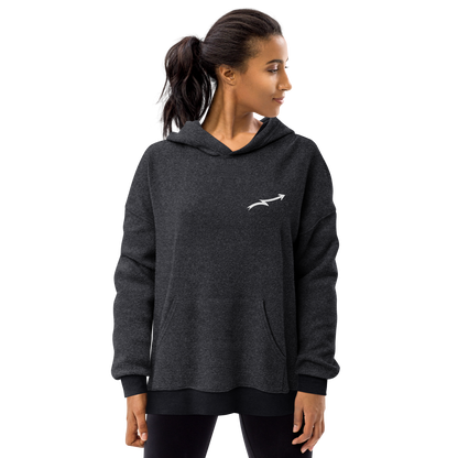 Unisex sueded fleece hoodie