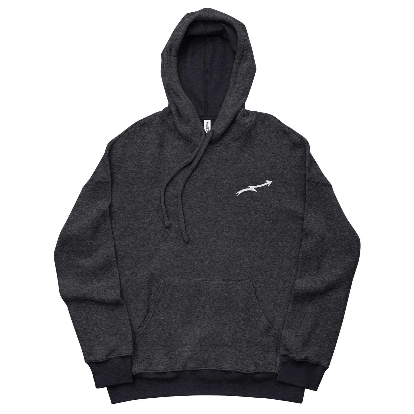 Unisex sueded fleece hoodie