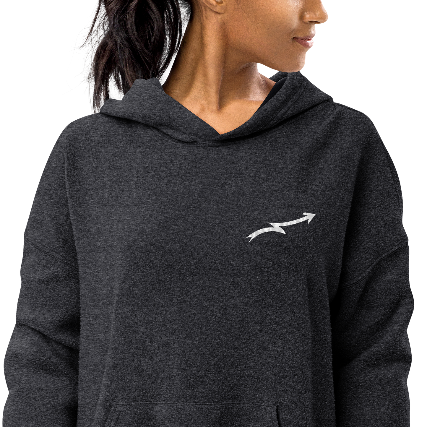 Unisex sueded fleece hoodie