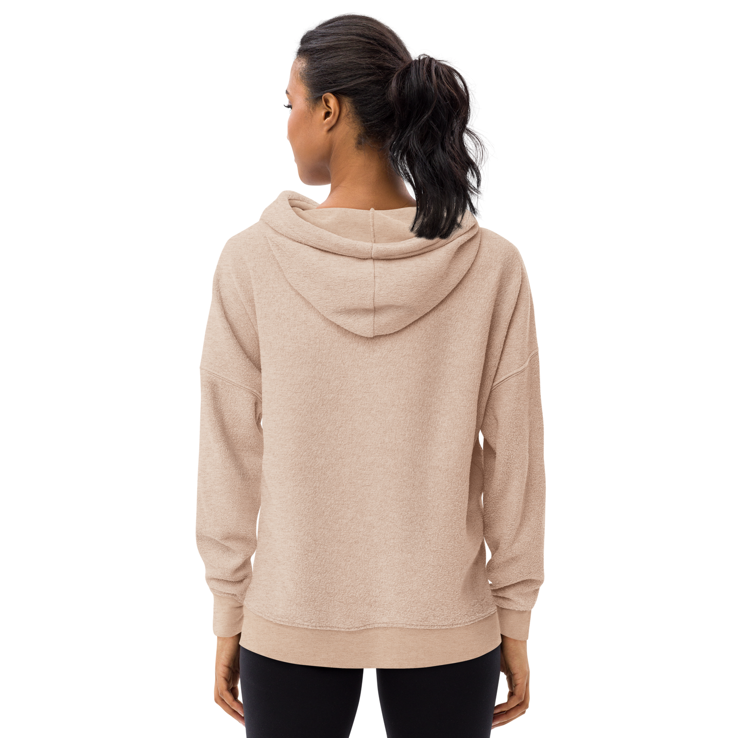 Unisex sueded fleece hoodie